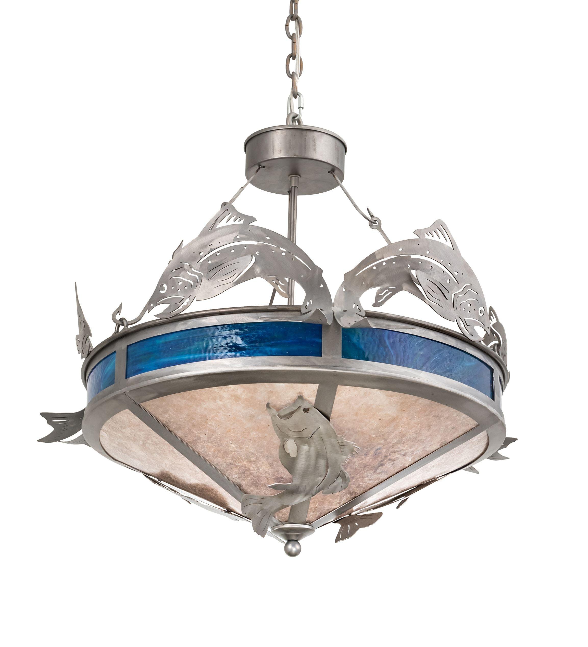 Meyda 27" Wide Catch of the Day Inverted Pendant