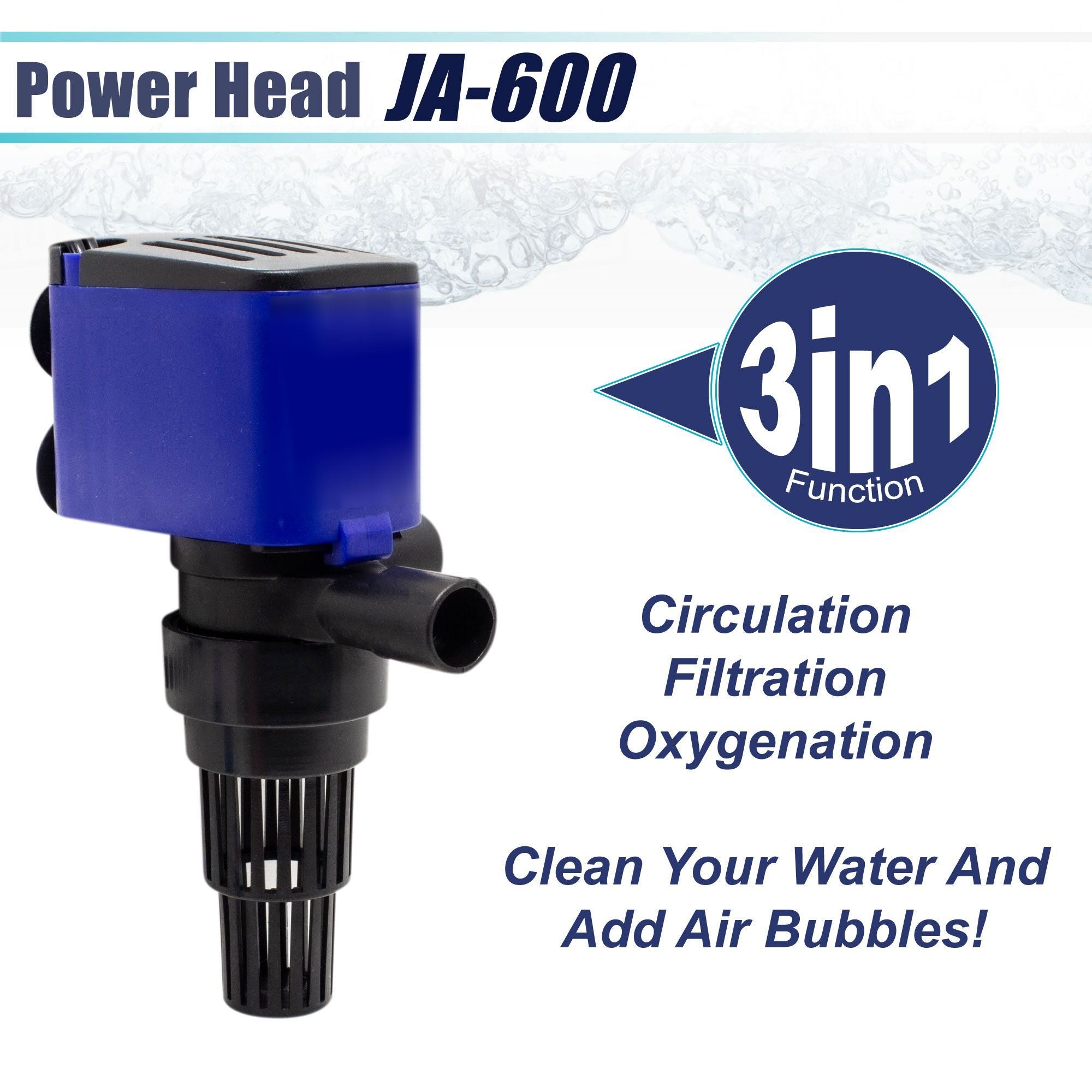 Aqua Dream 3in1 320-GPH Filter Water-Oxygen Pump