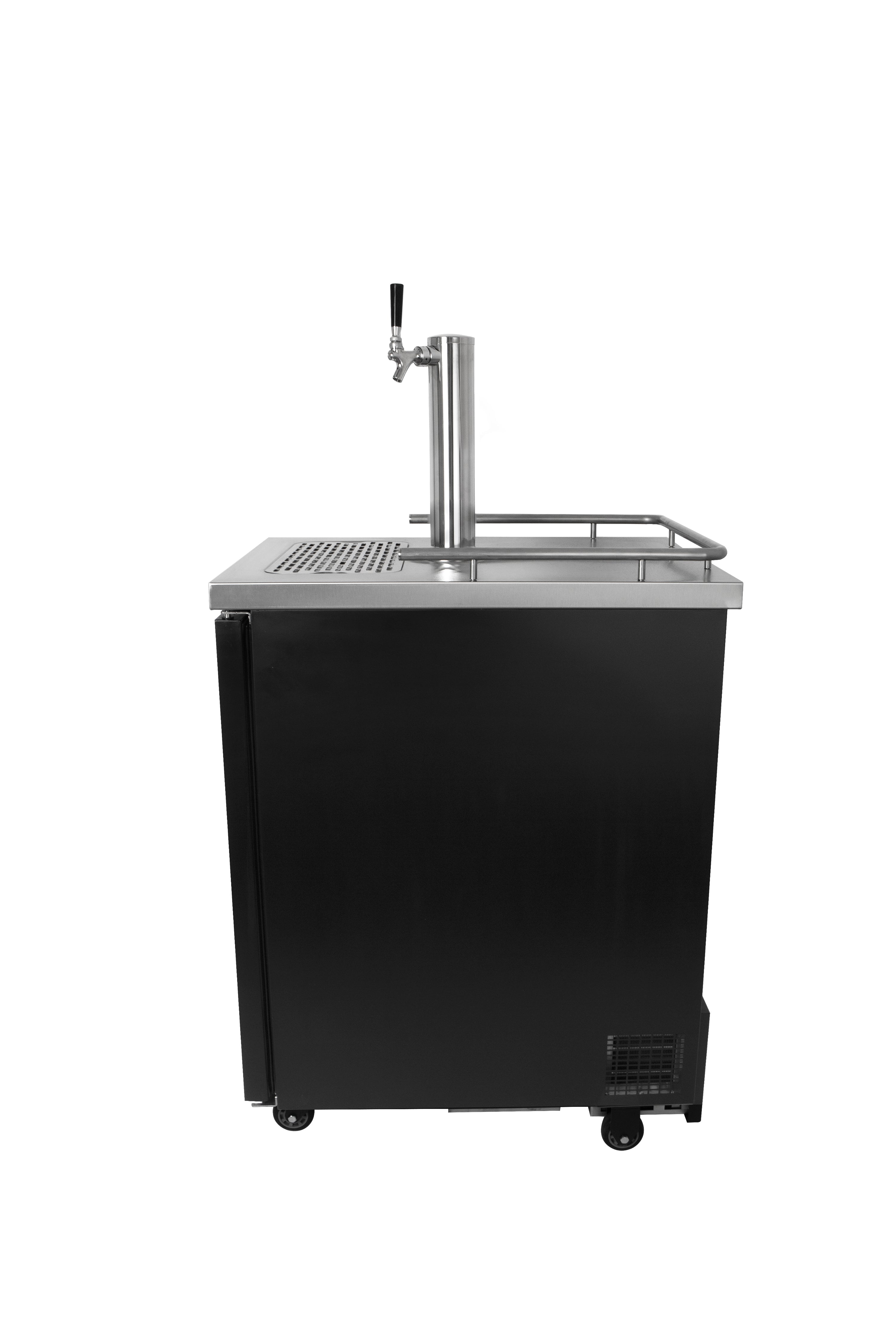 Kegco TCK-1B Commercial Kegerator Single Keg Restaurant Beer Refrigerator - Black