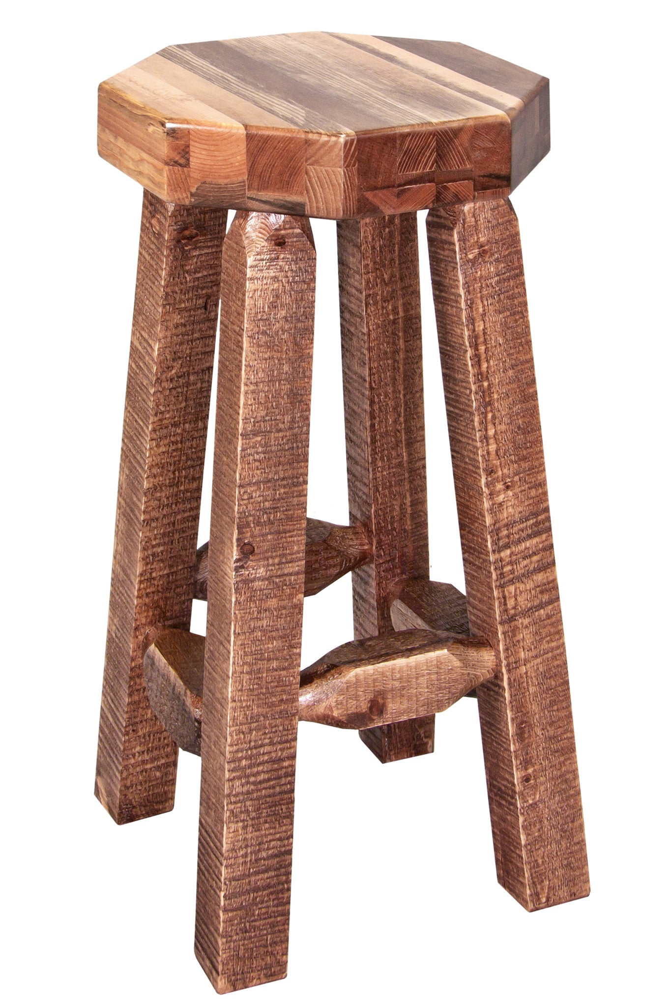 Montana Woodworks Homestead Collection Backless Wood Barstool