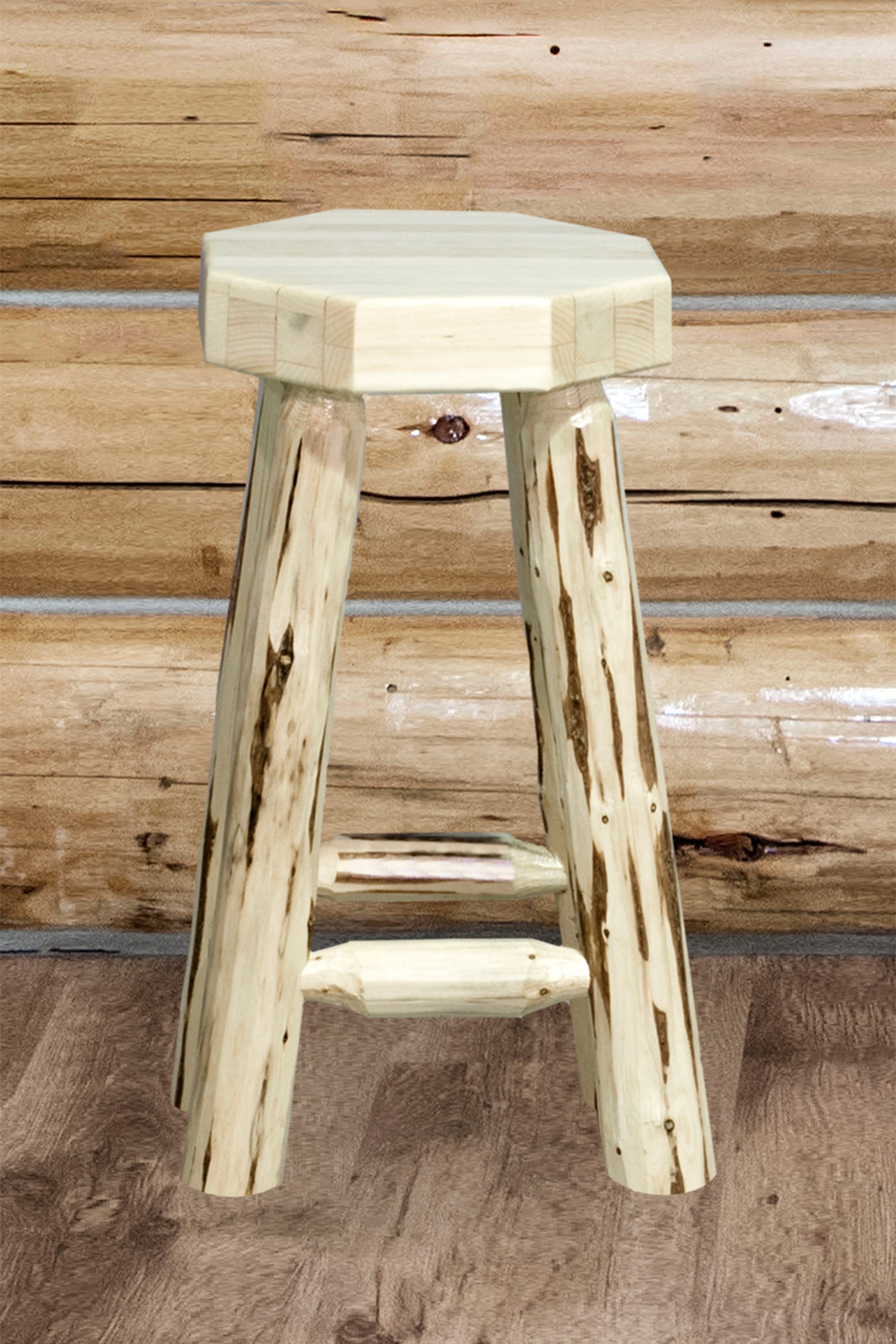 Montana Woodworks Collection Counter Height Backless Barstool