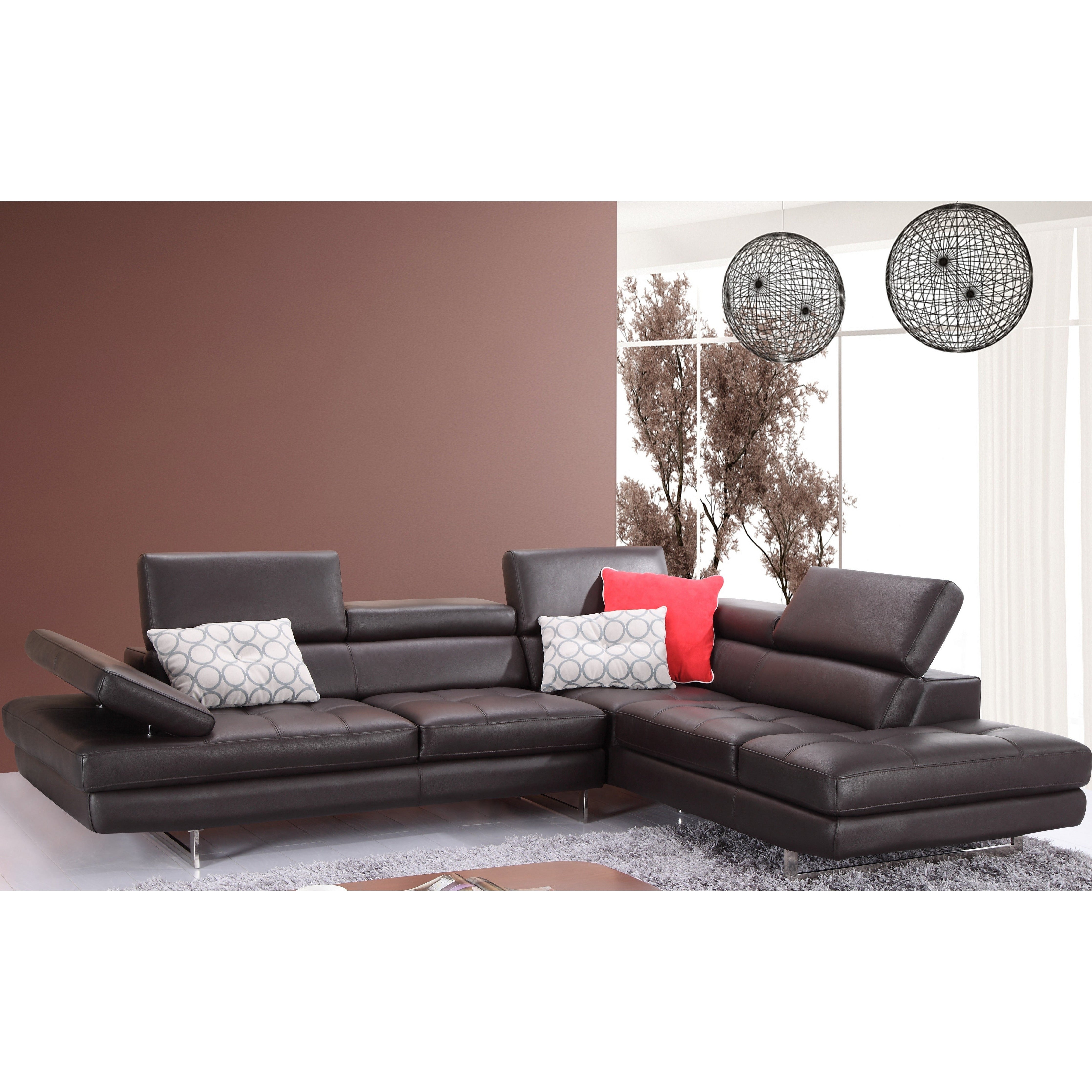 J&M Furniture A761 Italian Leather Sectional