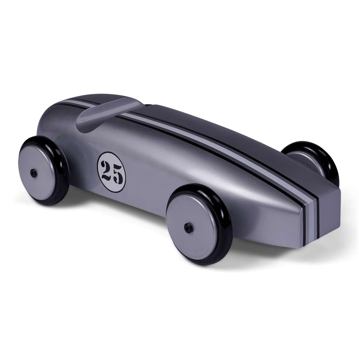 Wood Car Model, Silver By Authentic Models