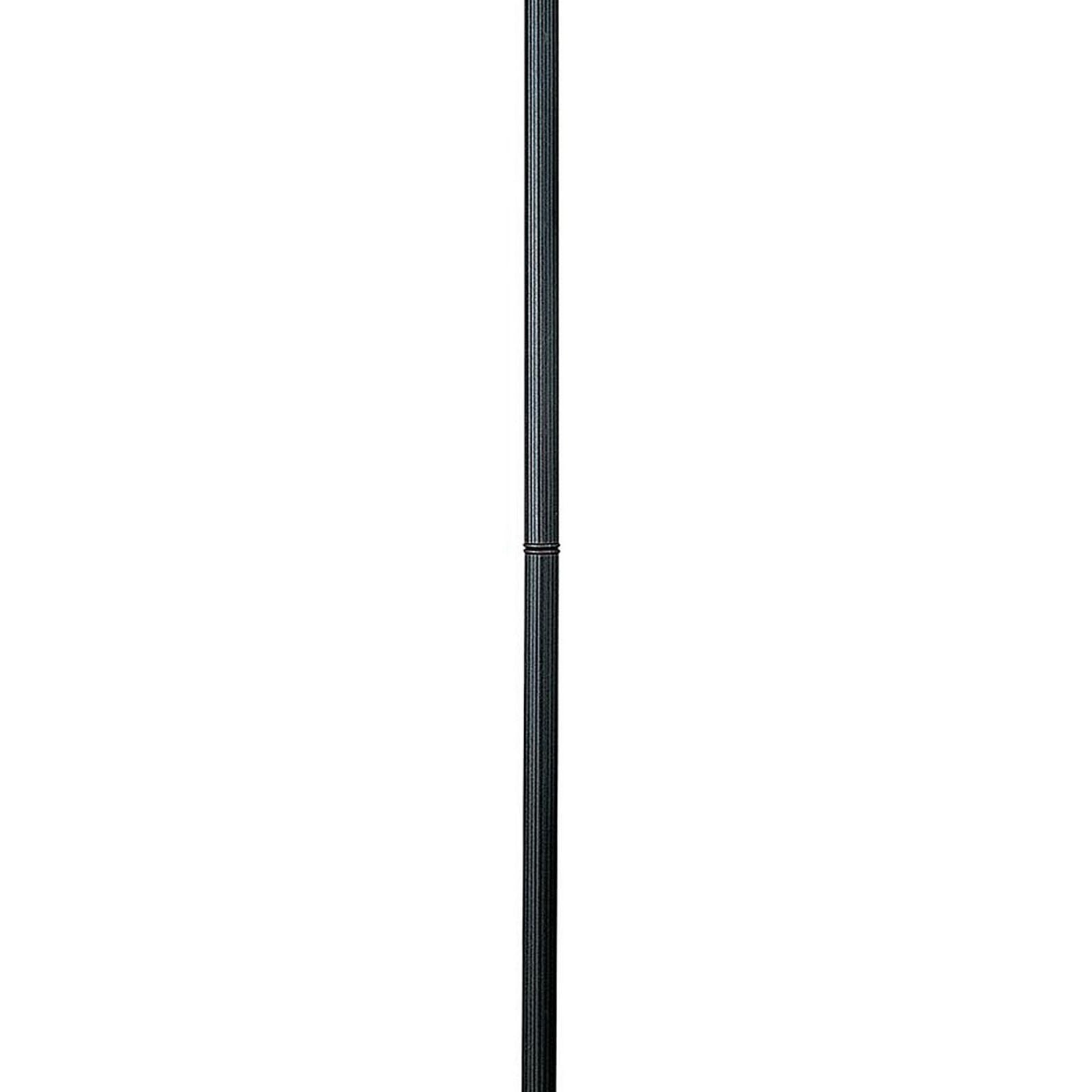 Paper Wrapped Tapered Shade Double Chain Floor Lamp, Brown And Metal Gray By Benzara