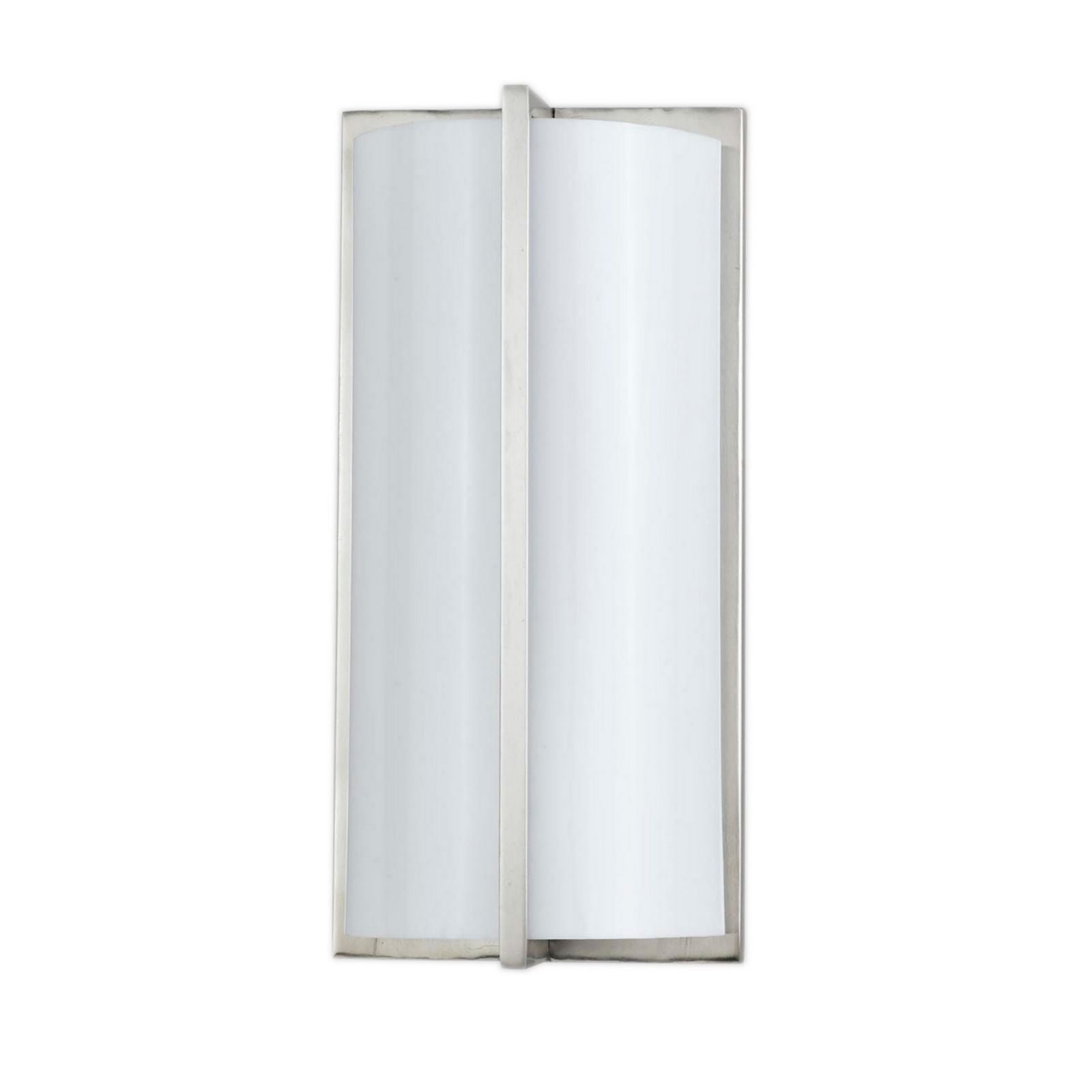 Cylindrical Shape Plc Wall Lamp With 3D Design, Set Of 4, Silver And White By Benzara