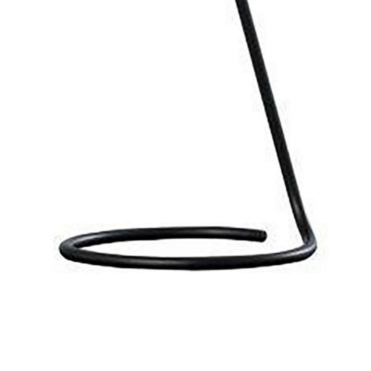 Desk Lamp With Pendulum Style And Flat Saucer Shade, Black By Benzara
