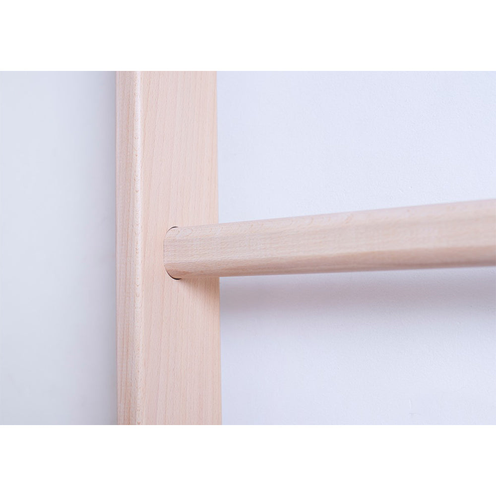 BenchK 111 Solid beech wood wall bars with adjustable pull-up bar