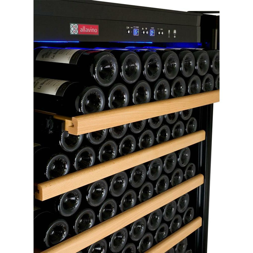 Allavino YHWR305-1BL20 32" Wide Vite II Tru-Vino 277 Bottle Single Zone Black Left Hinge Wine Refrigerator