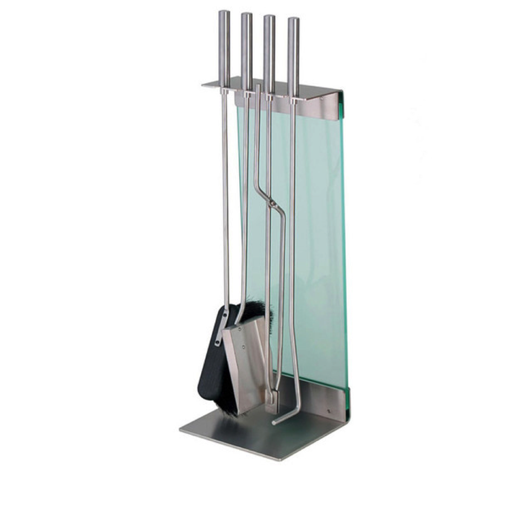 Sebastian Buscher Teras Fireplace Tools with Stand