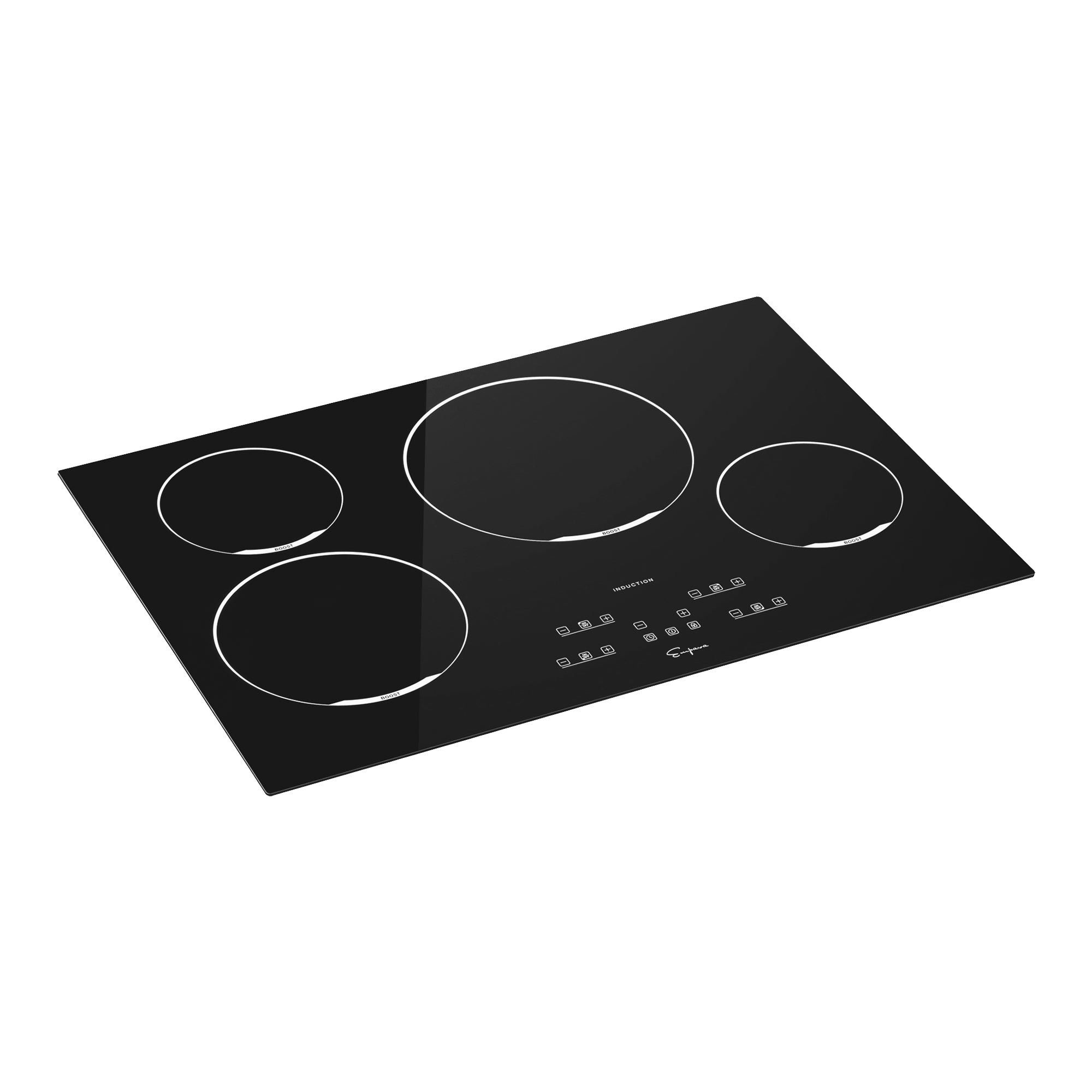 Empava 30EC02 30 Inch 4 Elements Black Induction Cooktop