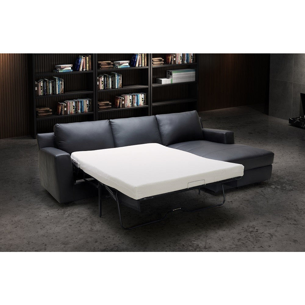 J&M Furniture Elizabeth Premium Sectional Sleeper in Black (SKU18242)