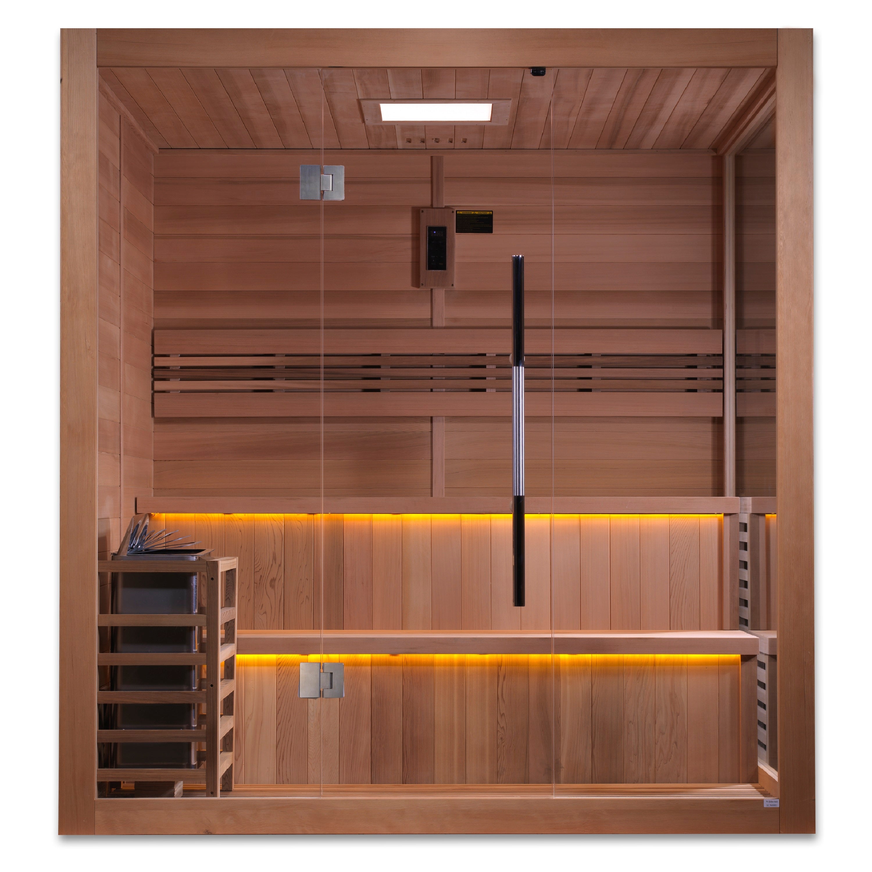 2023 Golden Designs "Kuusamo Edition" 6 Person Traditional Steam Sauna (GDI-7206-01) - Canadian Red Cedar Interior