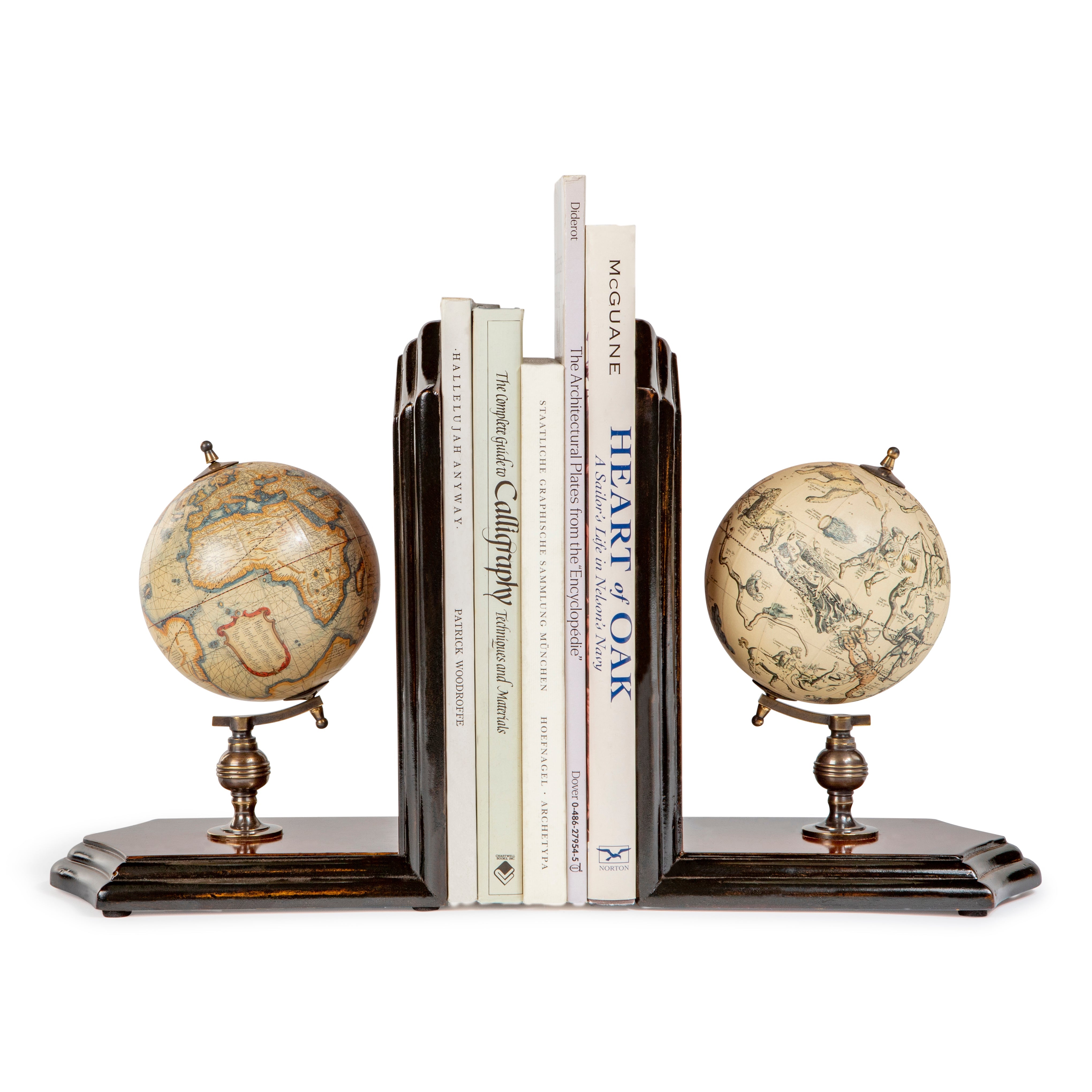 Globe Bookends  By Authentic Models