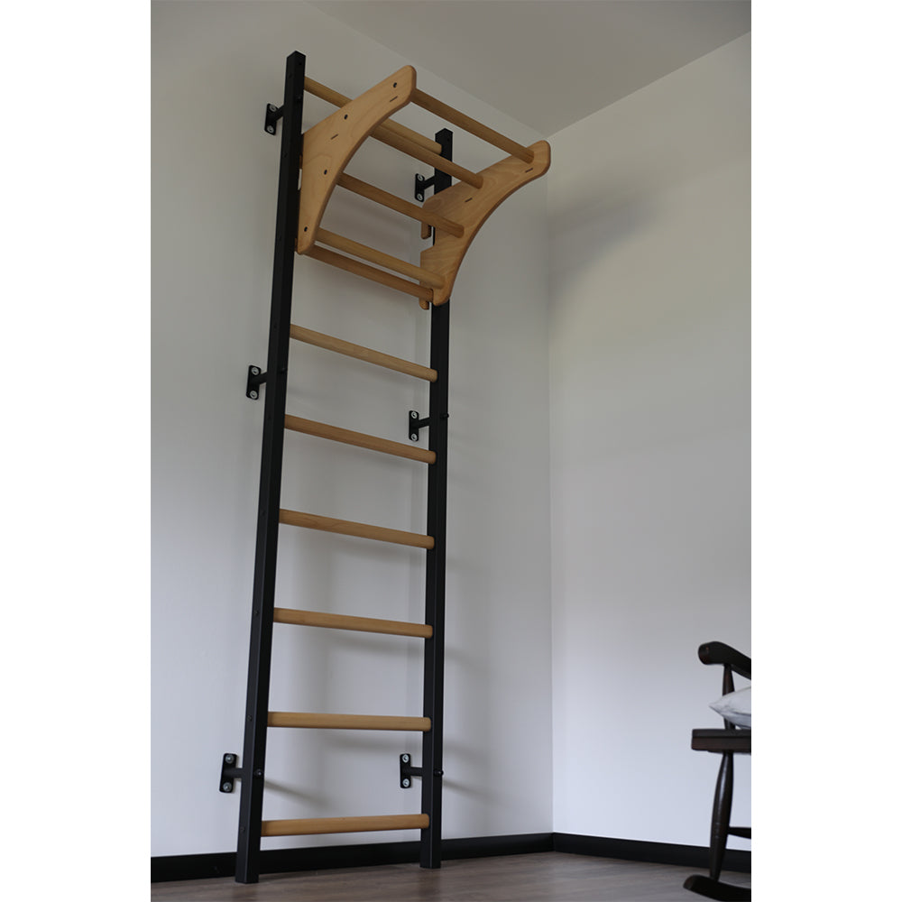 BenchK 711 wall bars with wooden pull up bar