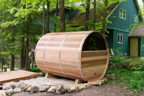 Dundalk Leisure Craft Knotty Cedar Barrel Saunas