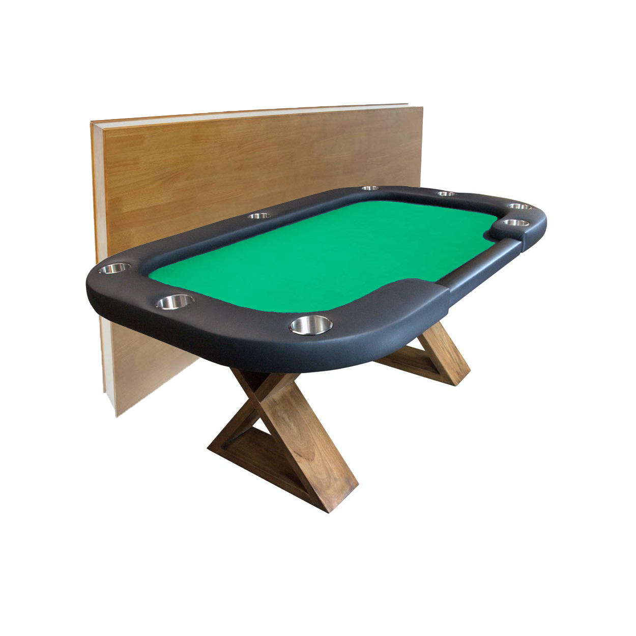 BBO Poker Tables Helmsley Poker Dining Table w/ Dealer Spot