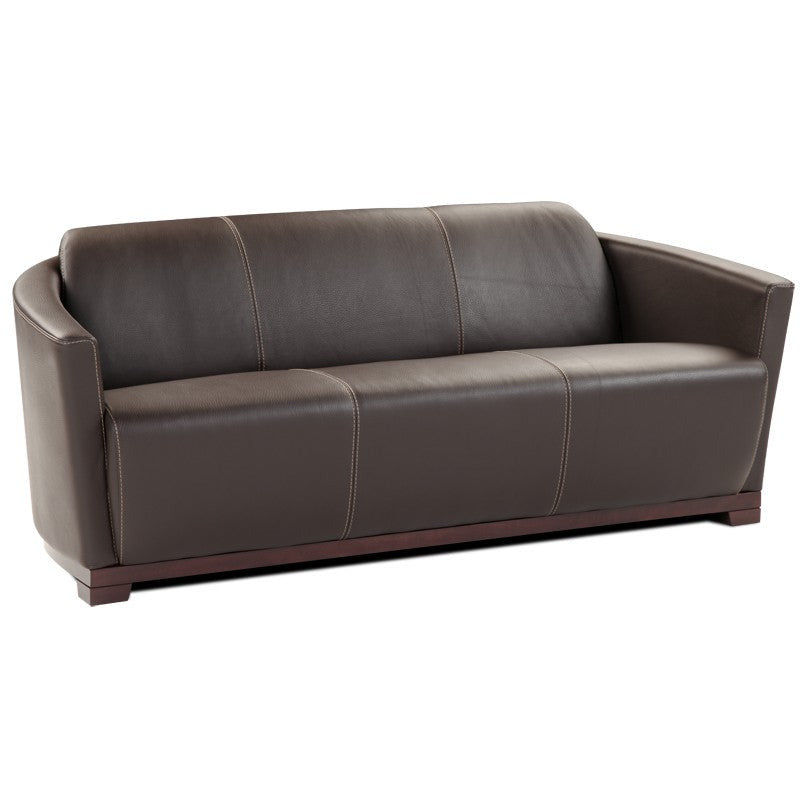 J&M Furniture Hotel Italian Leather Sofa & Chair (SKU17692)