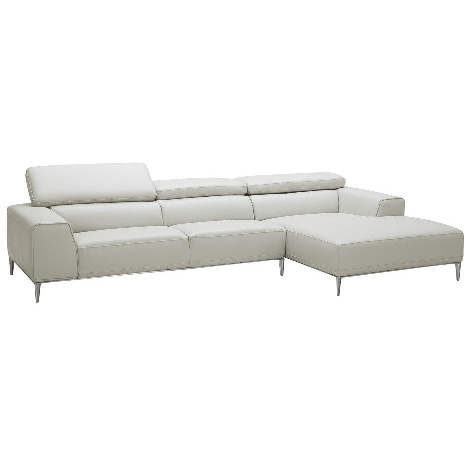 J&M Furniture LeCoultre Sectional in Light Grey (SKU17125)