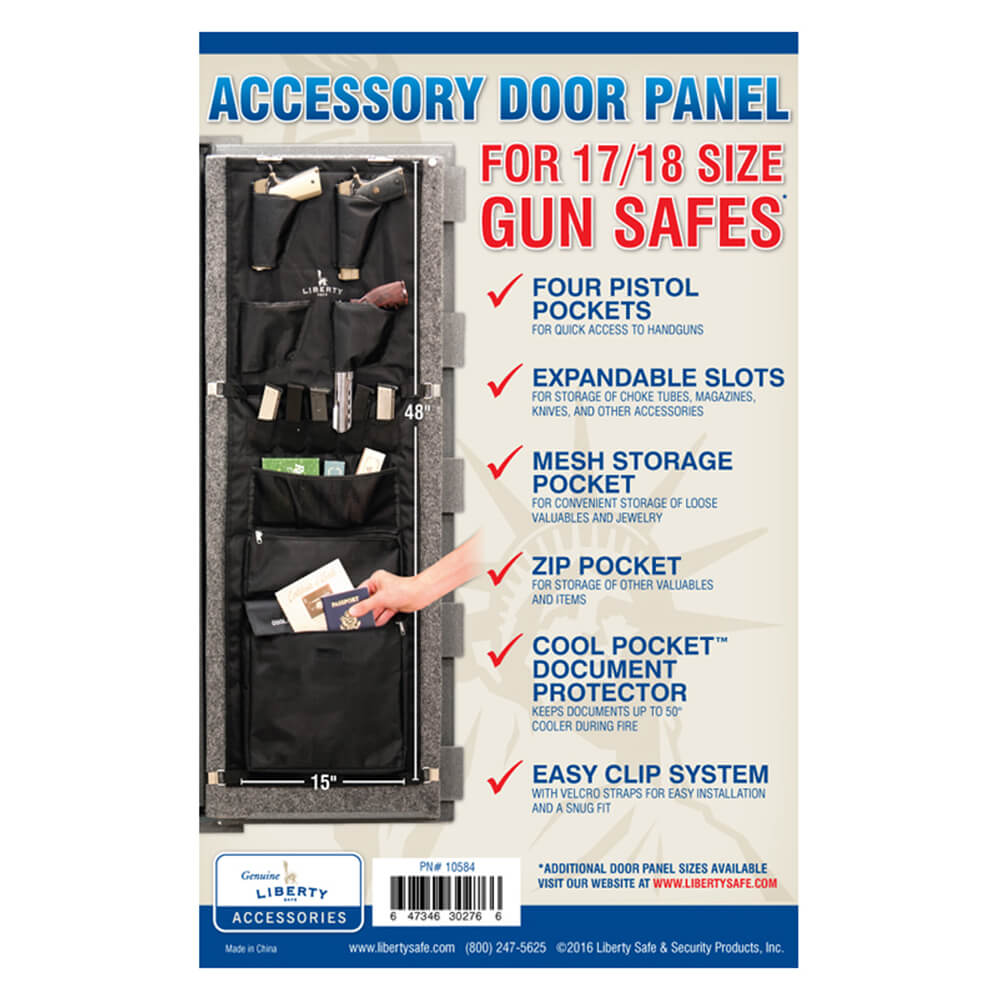 Liberty Gun Safe Door Panel Organizer Size: 17-18