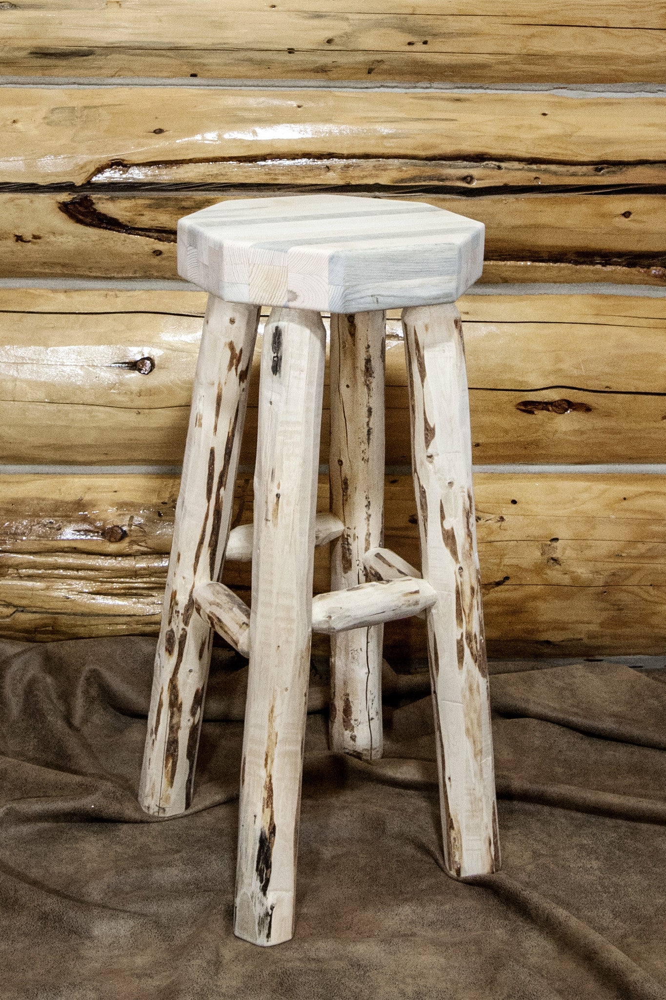Montana Woodworks Collection  Backless Bar Stool