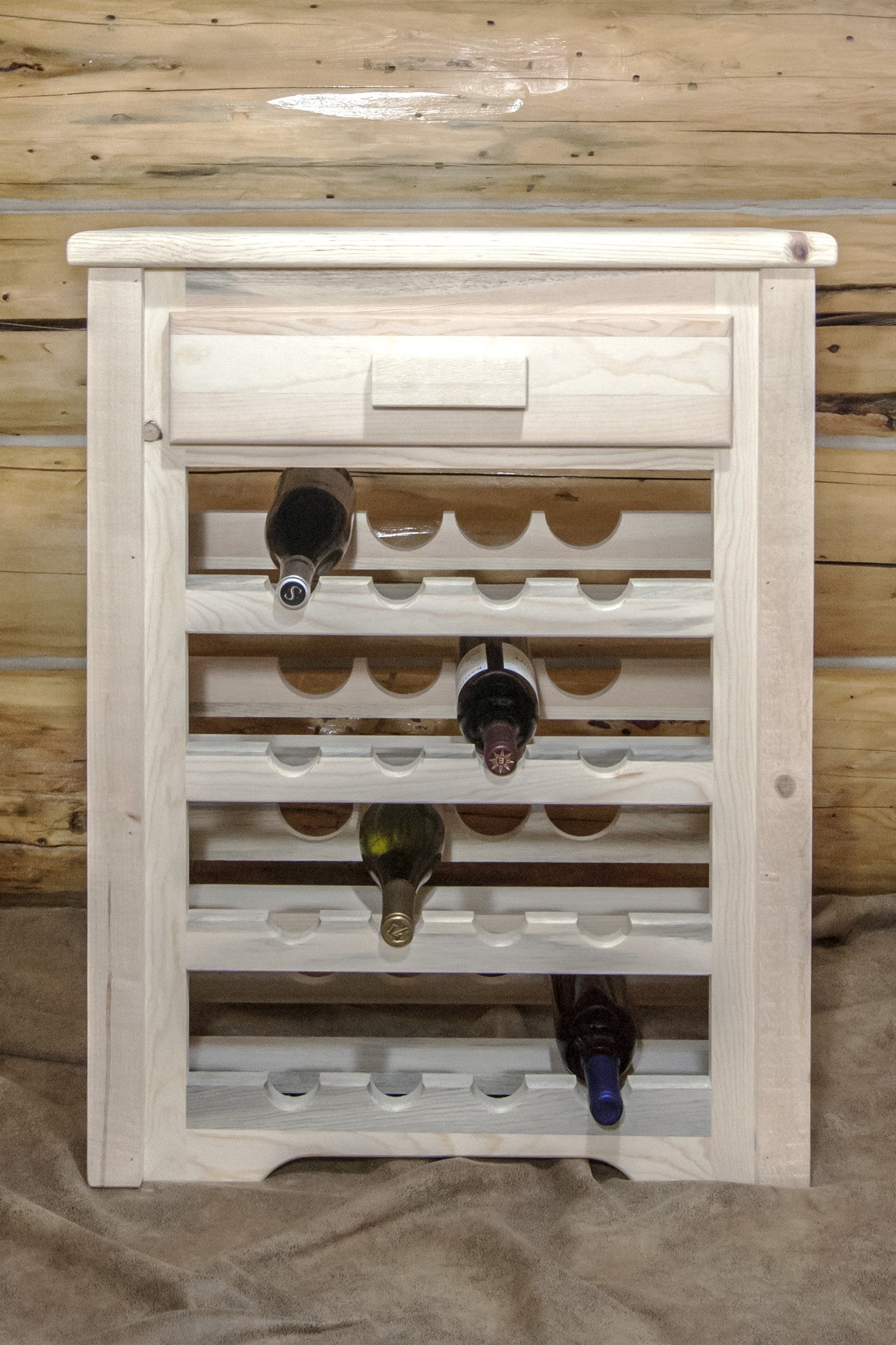 Montana Woodworks Homestead Collection Wood Wine Cabinet