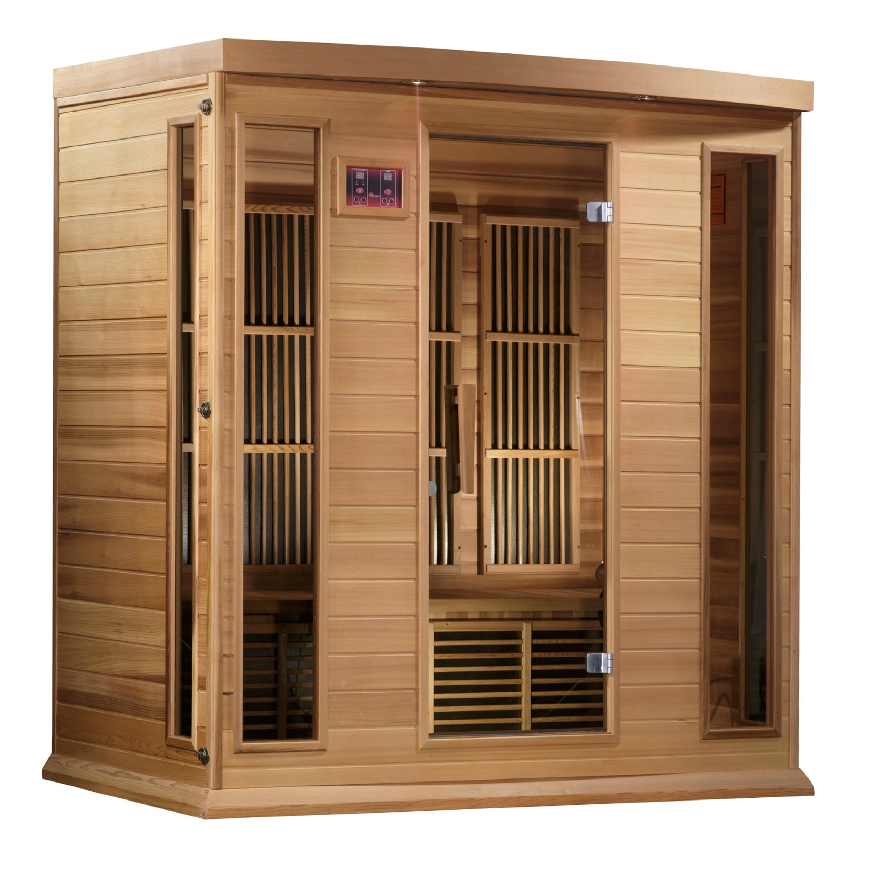 Maxxus "Chaumont Edition" 4 Person Near Zero EMF FAR Infrared Sauna - Canadian Red Cedar