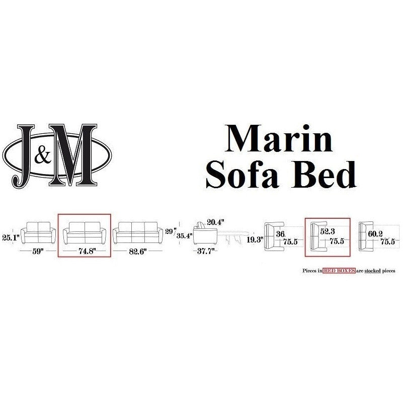 J&M Furniture Marin Premium Sofa Bed (SKU18235)