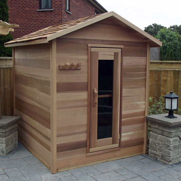 Dundalk Leisure Craft Clear Cedar Outdoor Cabin Sauna