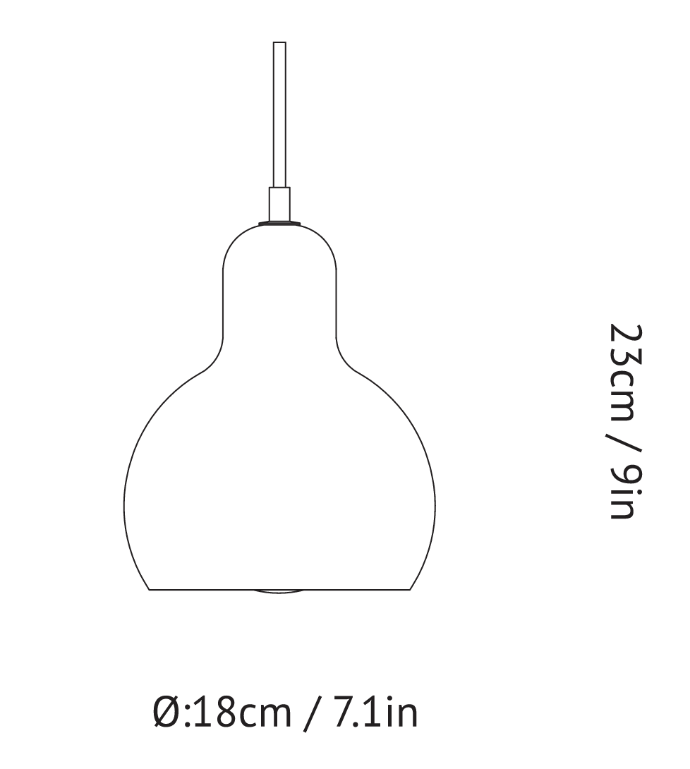 Mega Bulb Pendant SR2 - Clear Glass