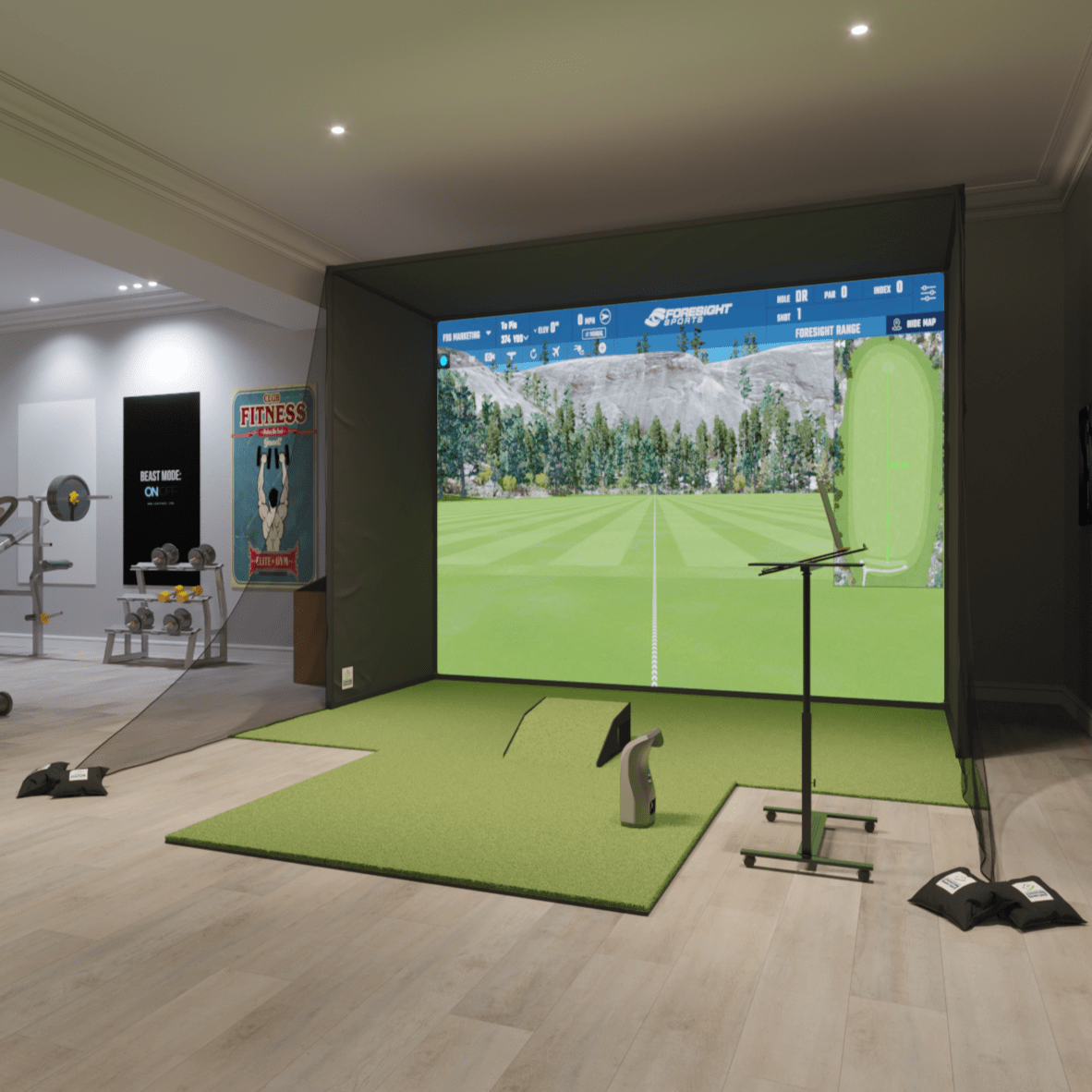 Foresight Sports GC3 SwingBay Golf Simulator Package