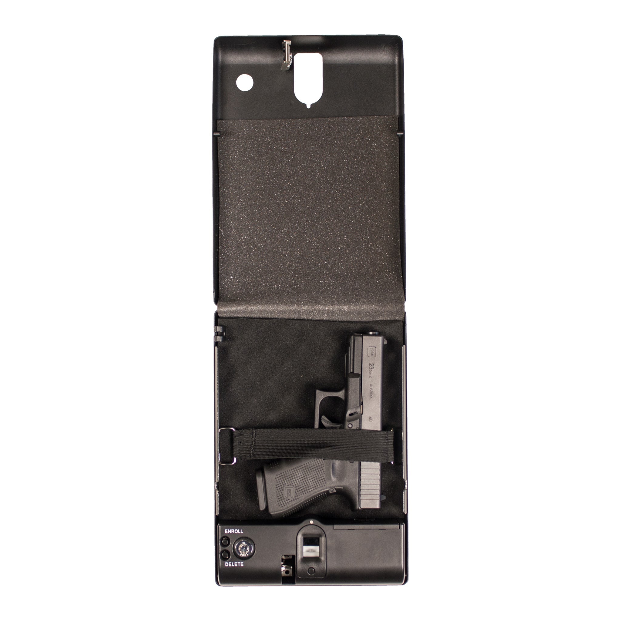 SPS-03B - Small Pistol Safe - Biometric Lock - 10.75" Length