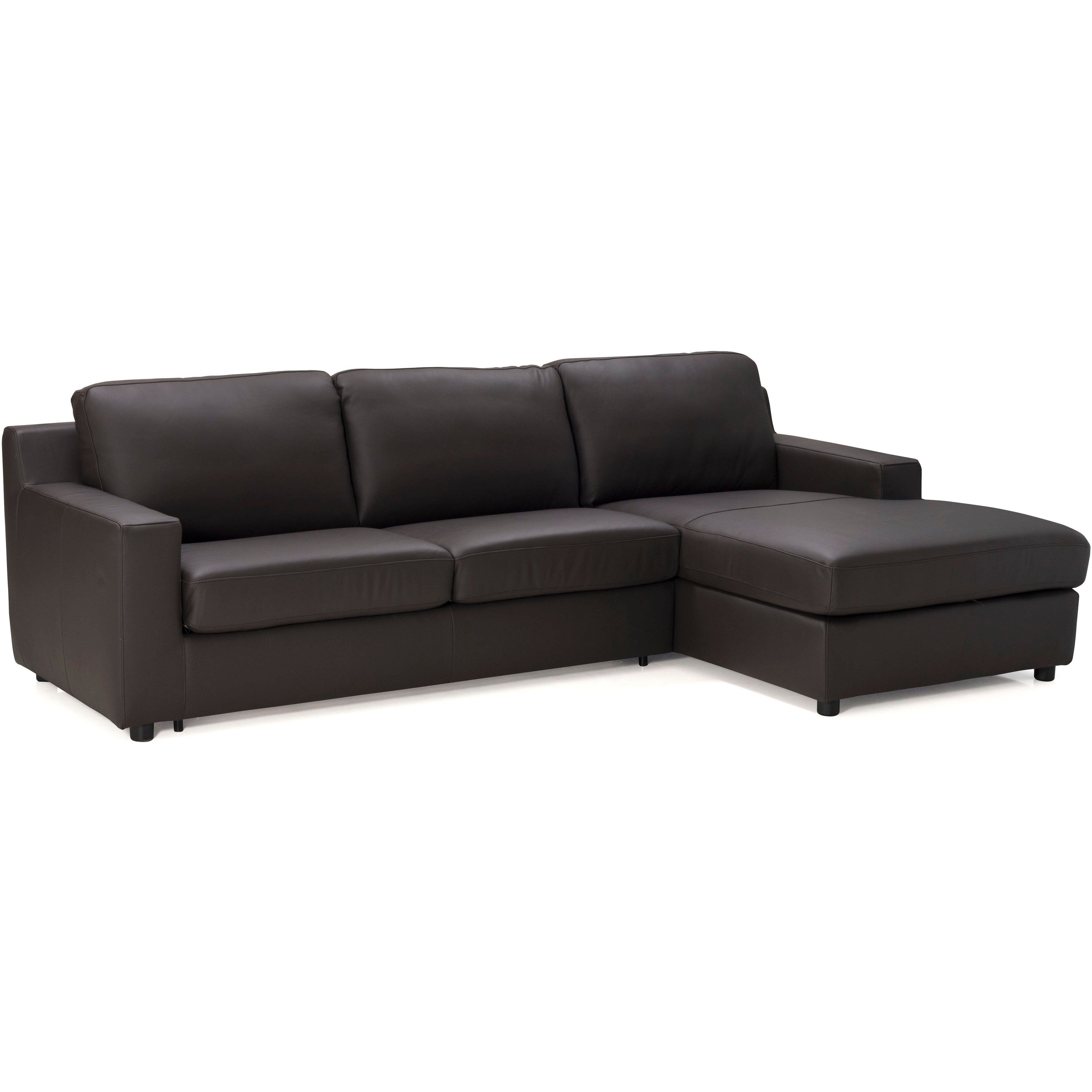 J&M Furniture Taylor Premium Sectional Sleeper in Brown (SKU18244)