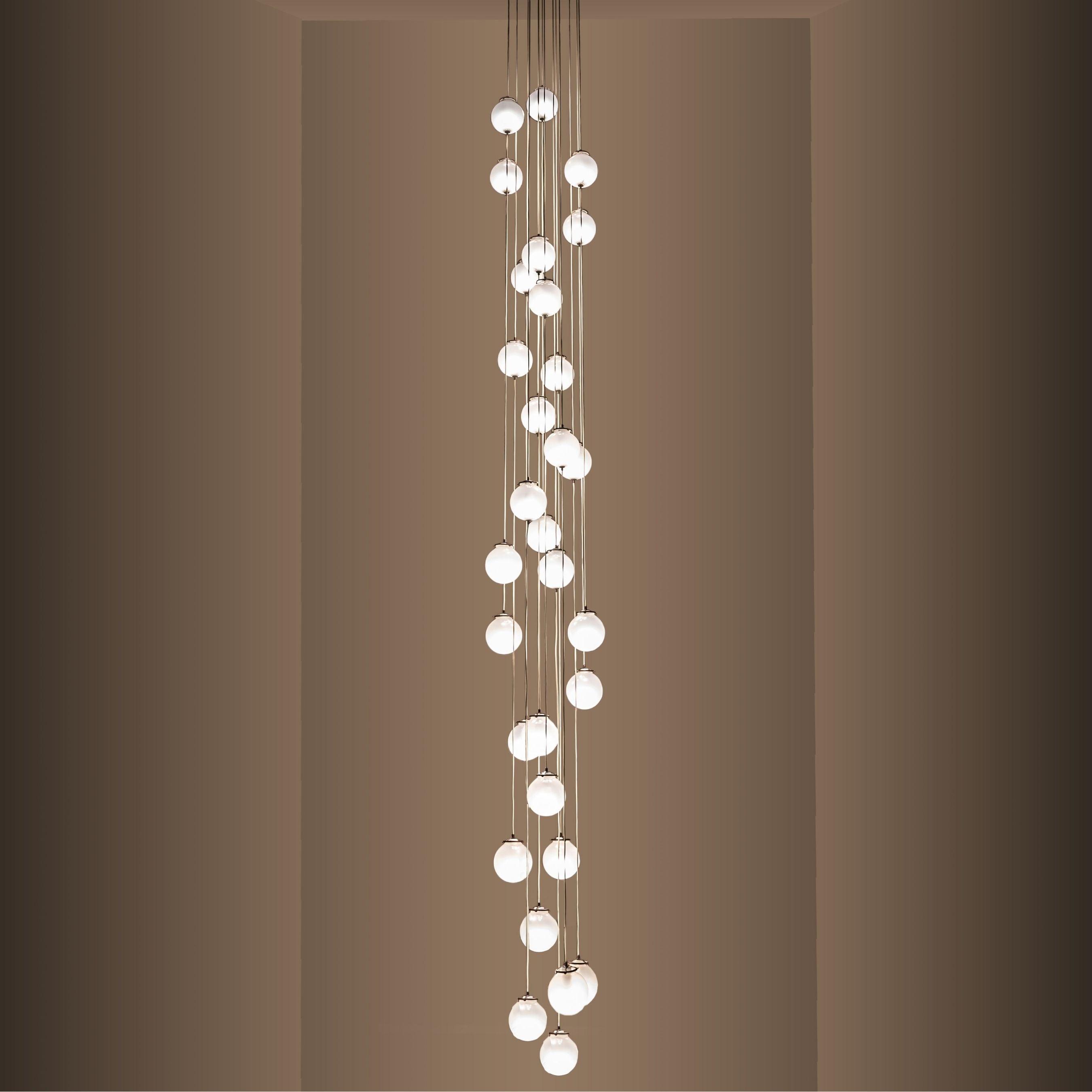 Meyda 28" Wide Bola 30 Light Cascading Pendant