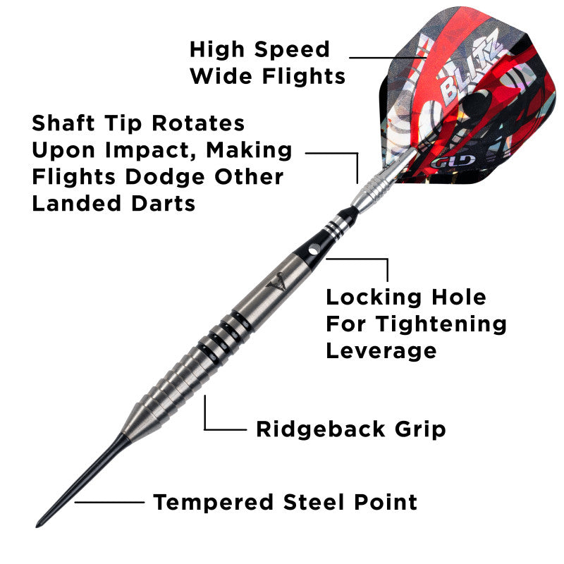 Viper Blitz Darts 95% Tungsten Steel Tip Darts 26 Grams