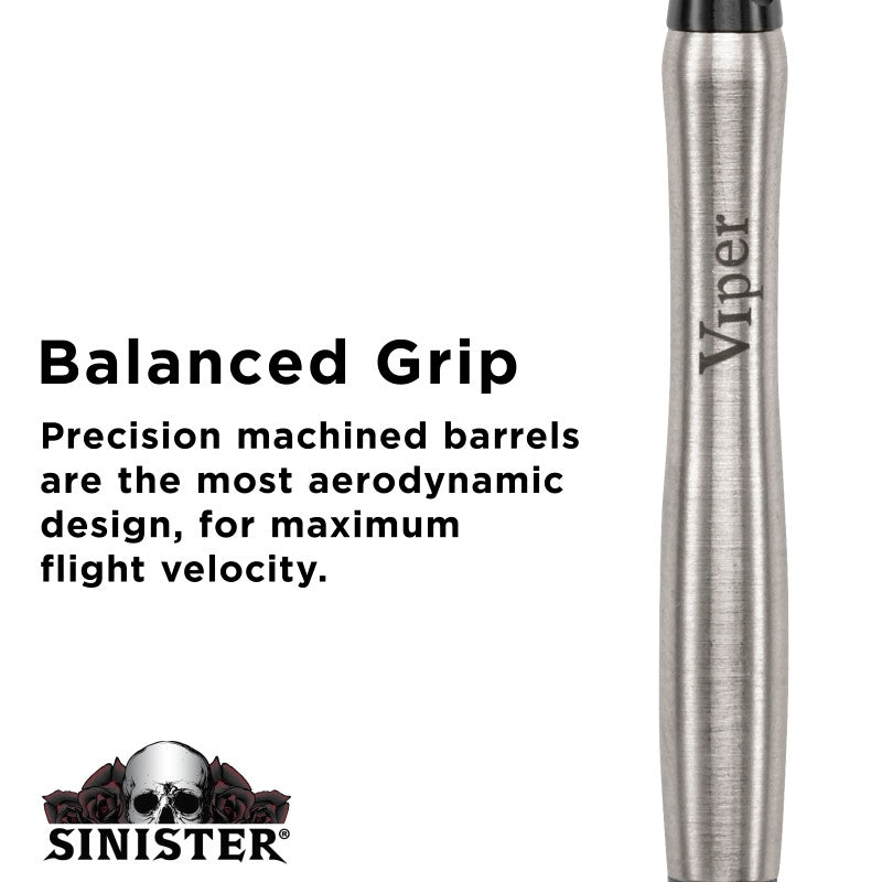 Viper Sinister Darts 95% Tungsten Soft Tip Darts Tapered Barrel 18 Grams