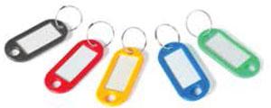 Honeywell 6220 Pack of 20 Plastic Key Tags in Assorted Colors