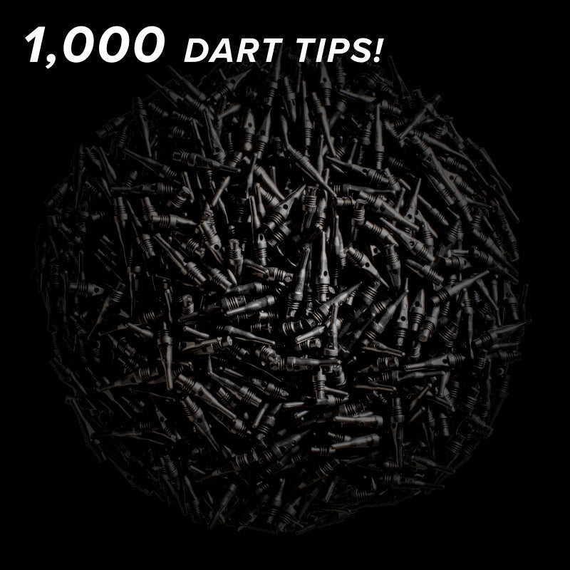 Viper Tufflex Tips SS 2BA Black 1000Ct Soft Dart Tips