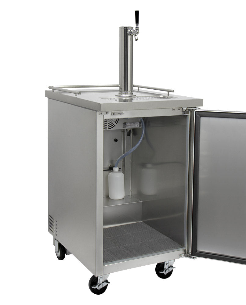 24" Wide Single Tap All Stainless Steel Commercial Kegerator