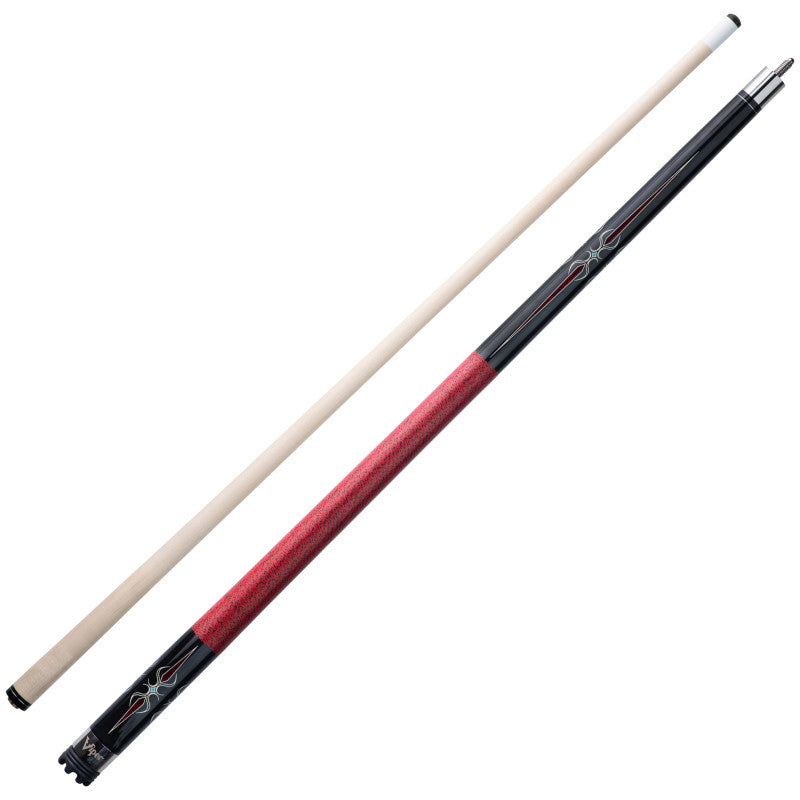 Viper Sinister Red and Black Wrap Billiard/Pool Cue Stick