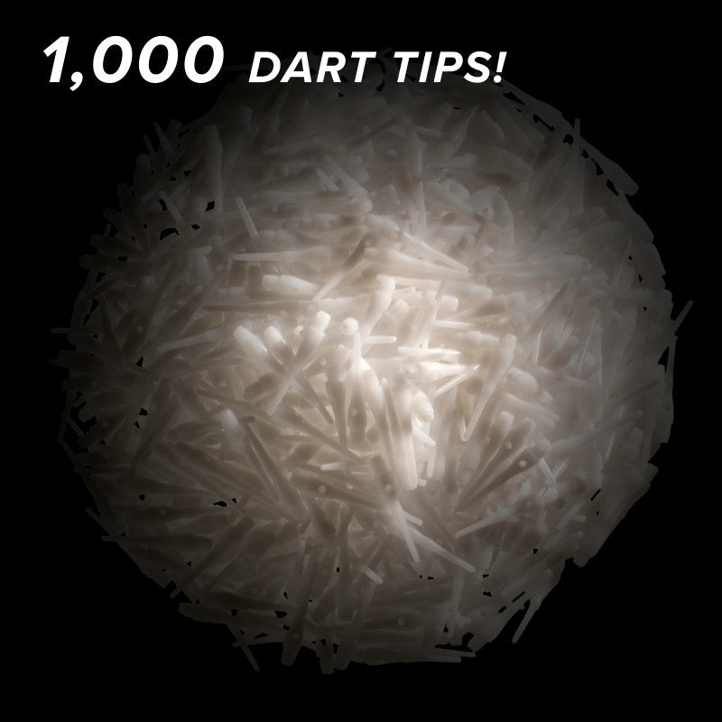 Viper Tufflex Tips III 2BA White 1000ct Soft  Dart Tips