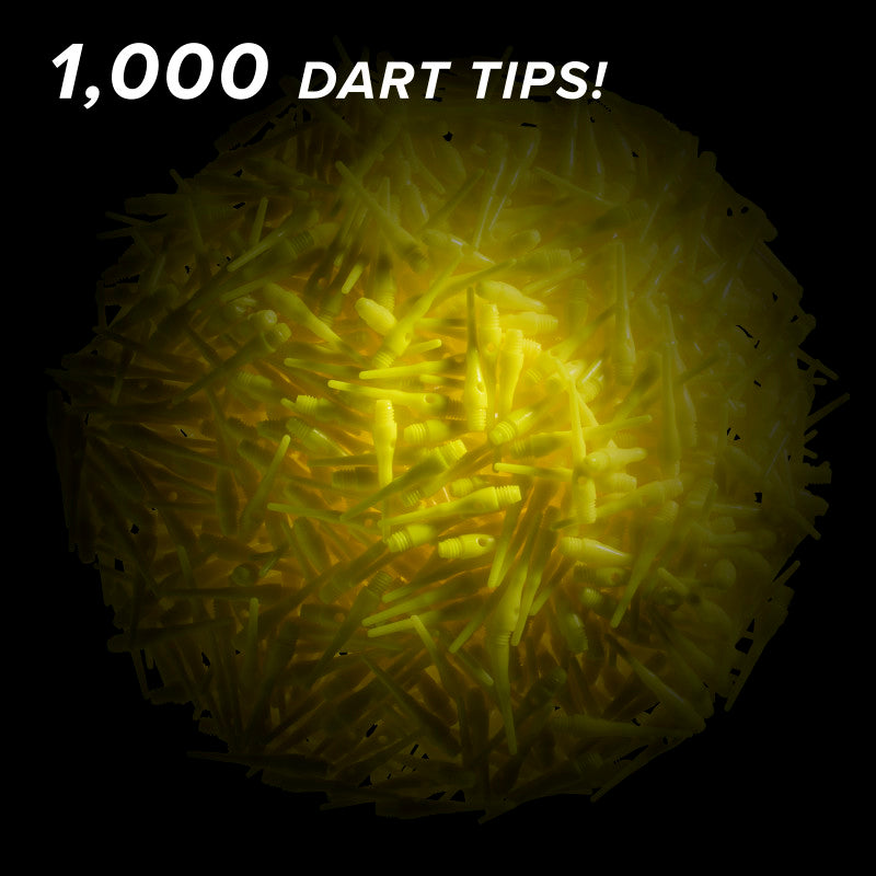 Viper Tufflex Tips III 2BA Yellow 1000Ct Soft Dart Tips