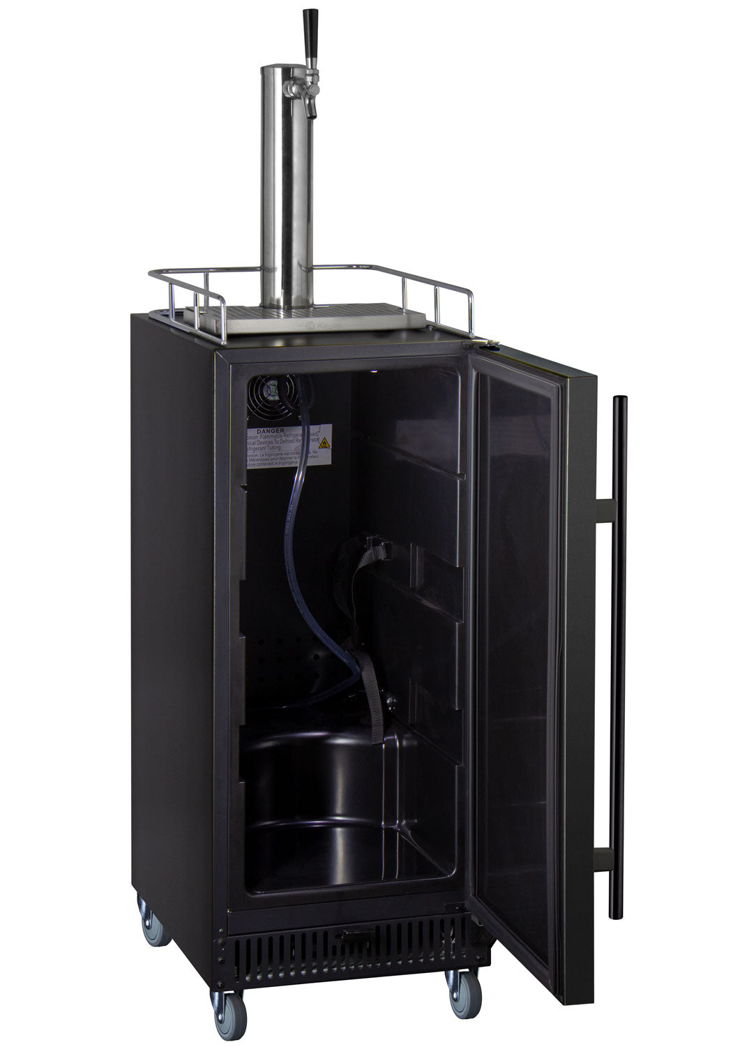 15" Wide Commercial Grade Digital Kombucha Dispenser with Black Door