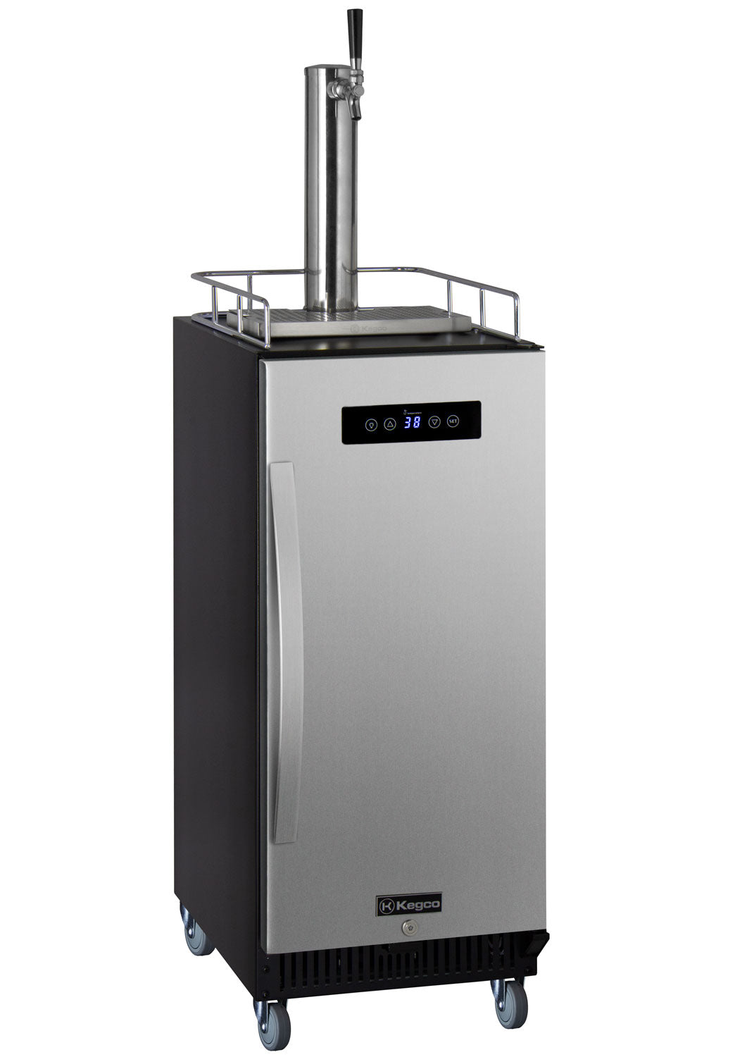 15" Wide Commercial Cold Brew Coffee Kegerator with Stainless Steel Door