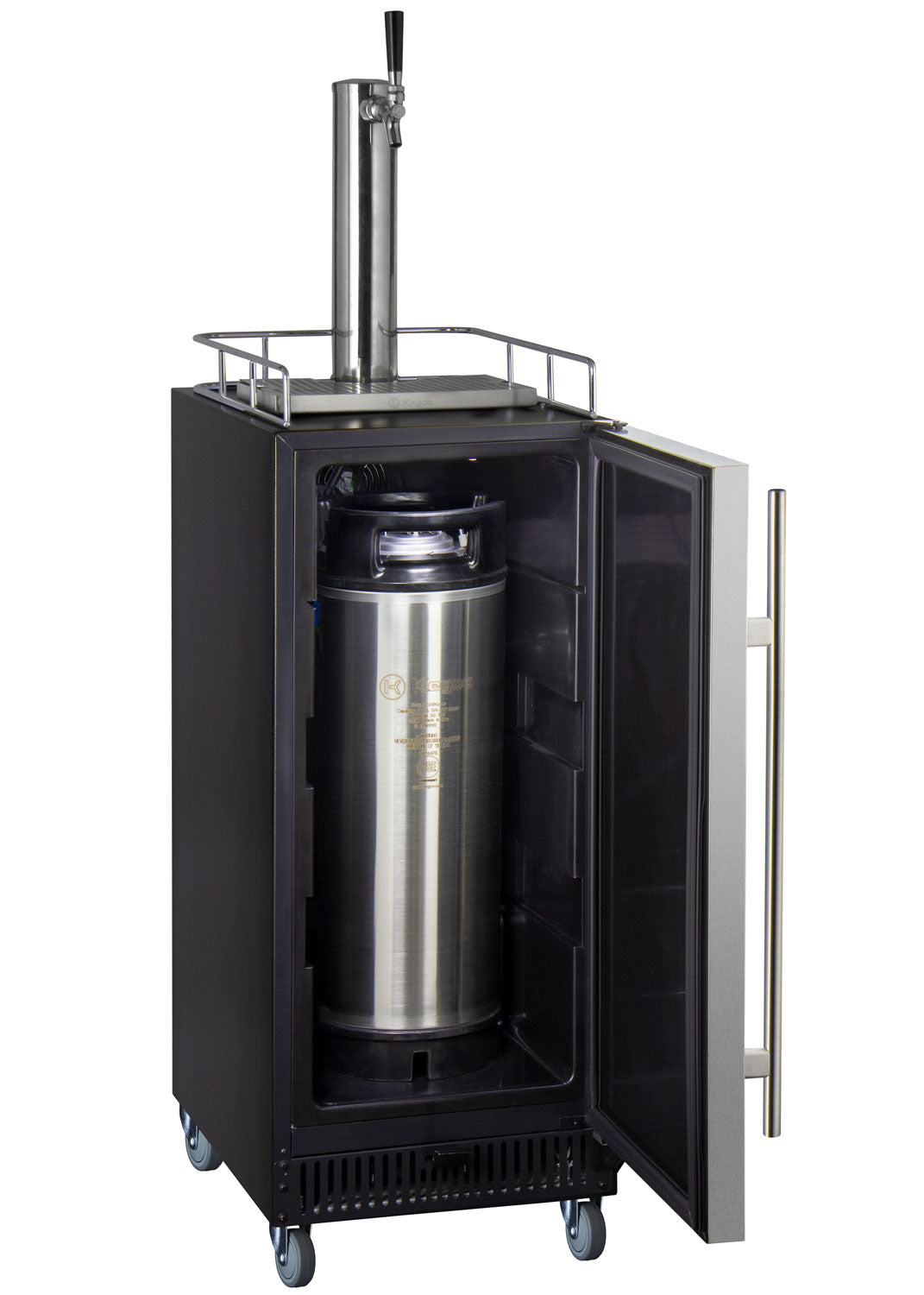 15" Wide Commercial Cold Brew Coffee Kegerator with Stainless Steel Door