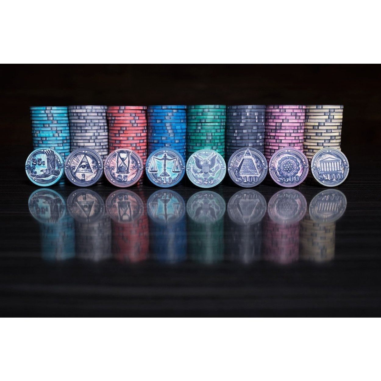 BBO Poker Tables The Mint 500 Piece Premium Poker Chips Set (SKU2BBO-CHIPS-TM)