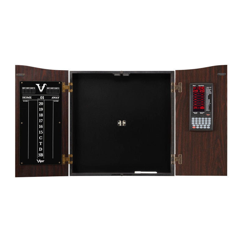 Viper Vault Deluxe Dartboard Cabinet with Pro Score