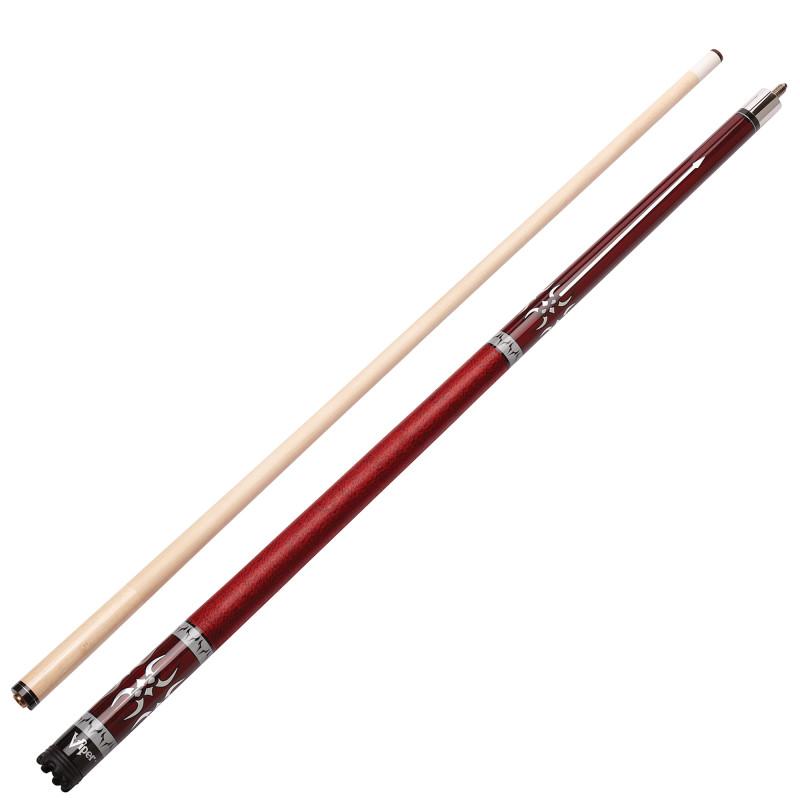 Viper Sinister Series Cue with Red Wrap and Casemaster Q-Vault Supreme Black Cue Case