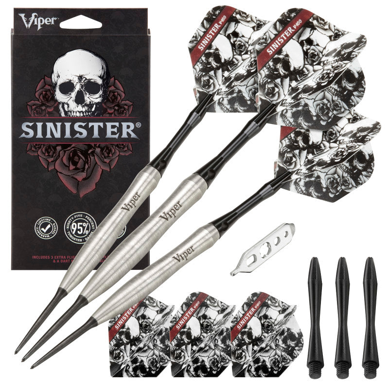 Viper Sinister Darts 95% Tungsten Steel Tip Darts 24 Grams