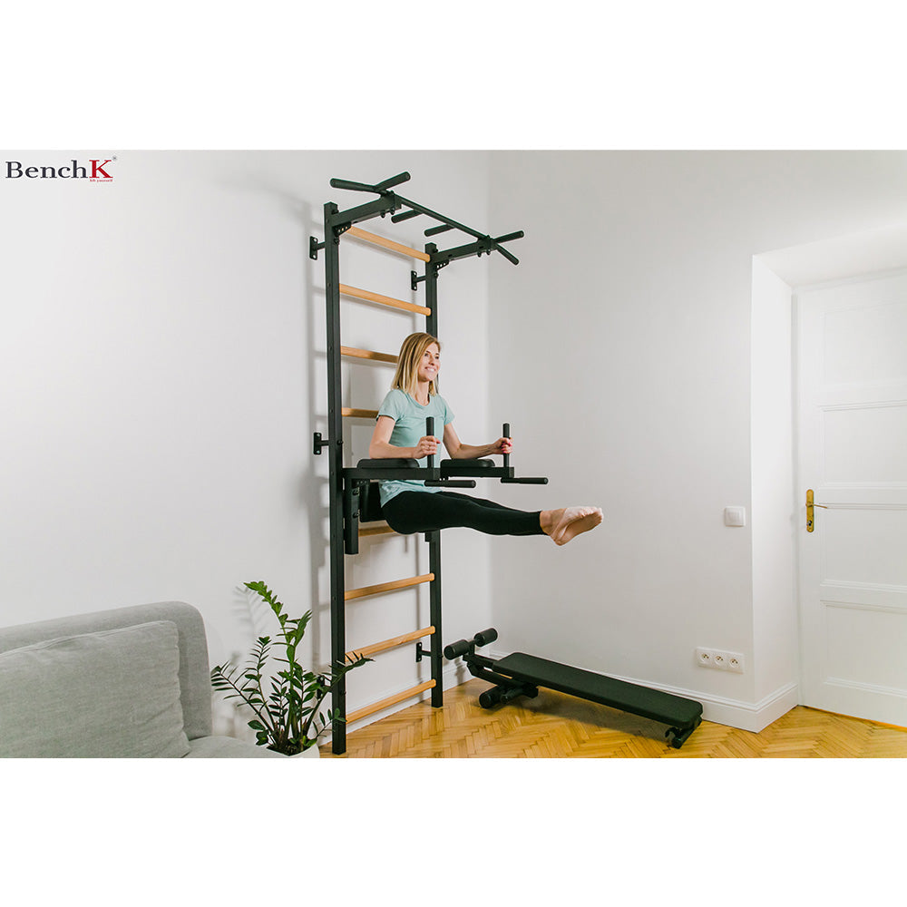 Stall bar for home with pull-up bar and dip station –  BenchK 722
