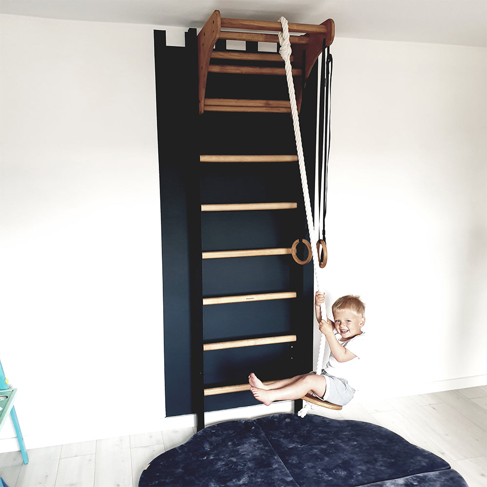 Swedish ladder for kids with gymnastic accessories – BenchK 211+A076